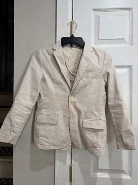 ZARA Light Cream 100% cotton boys suit